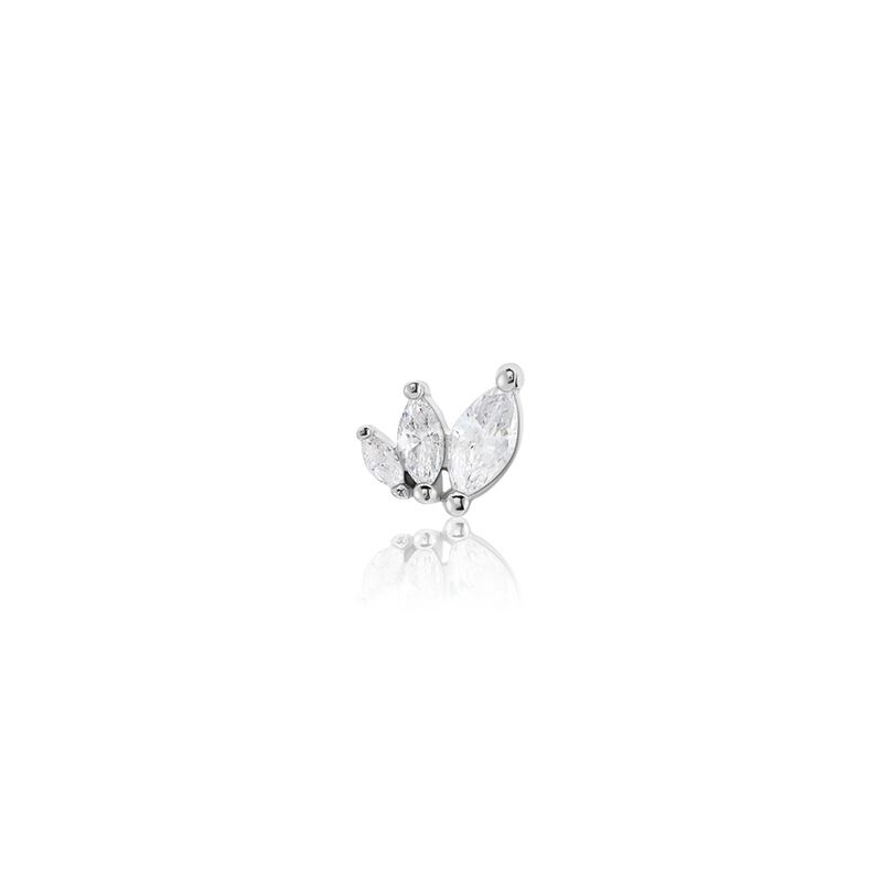 Piercing D'oreilles Verona Argent Weiss Oxyde De Zirconium - Spannringe Damen | OROVIVO