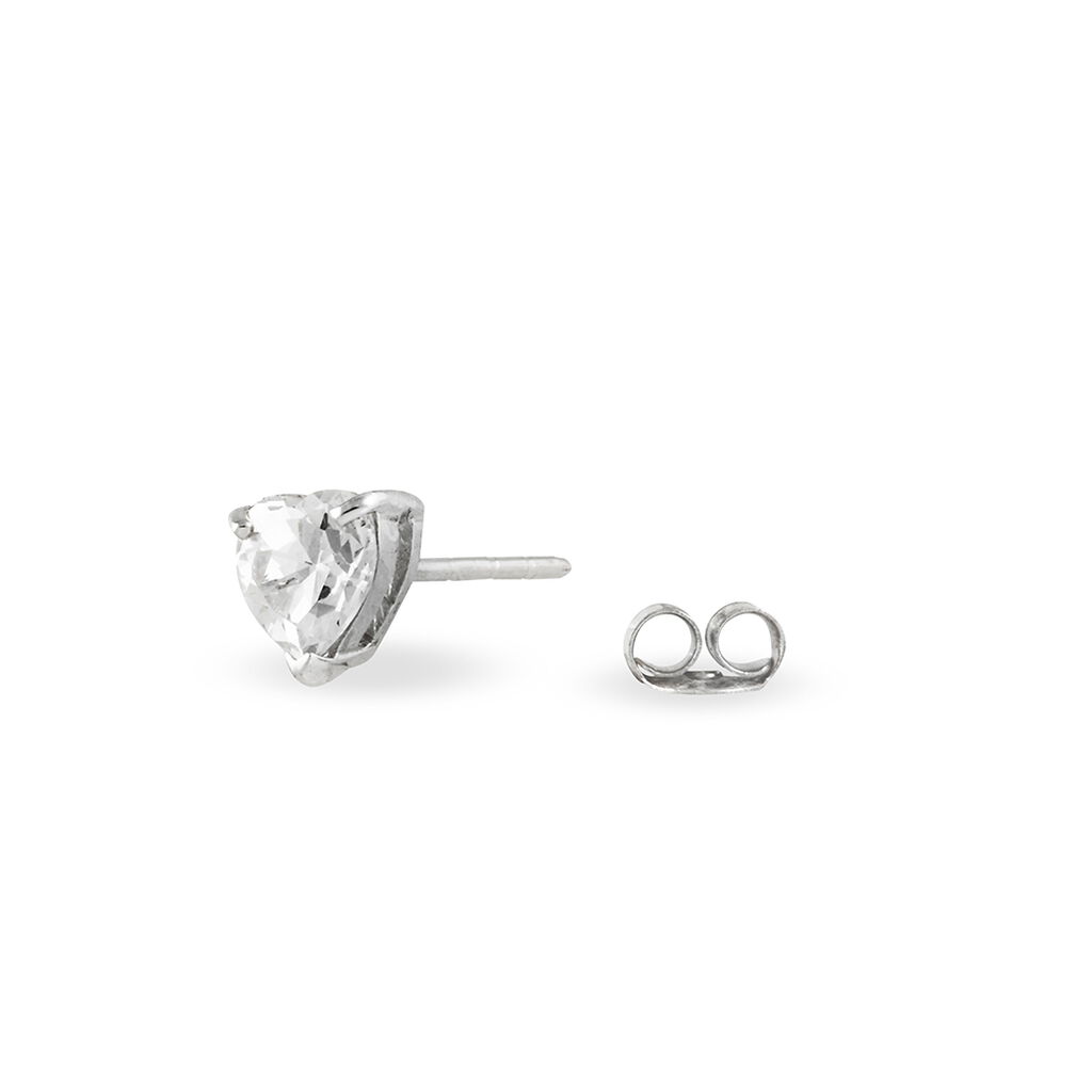 Ohrstecker Silber 925 Zirkonia Herz - Ohrstecker Damen | OROVIVO