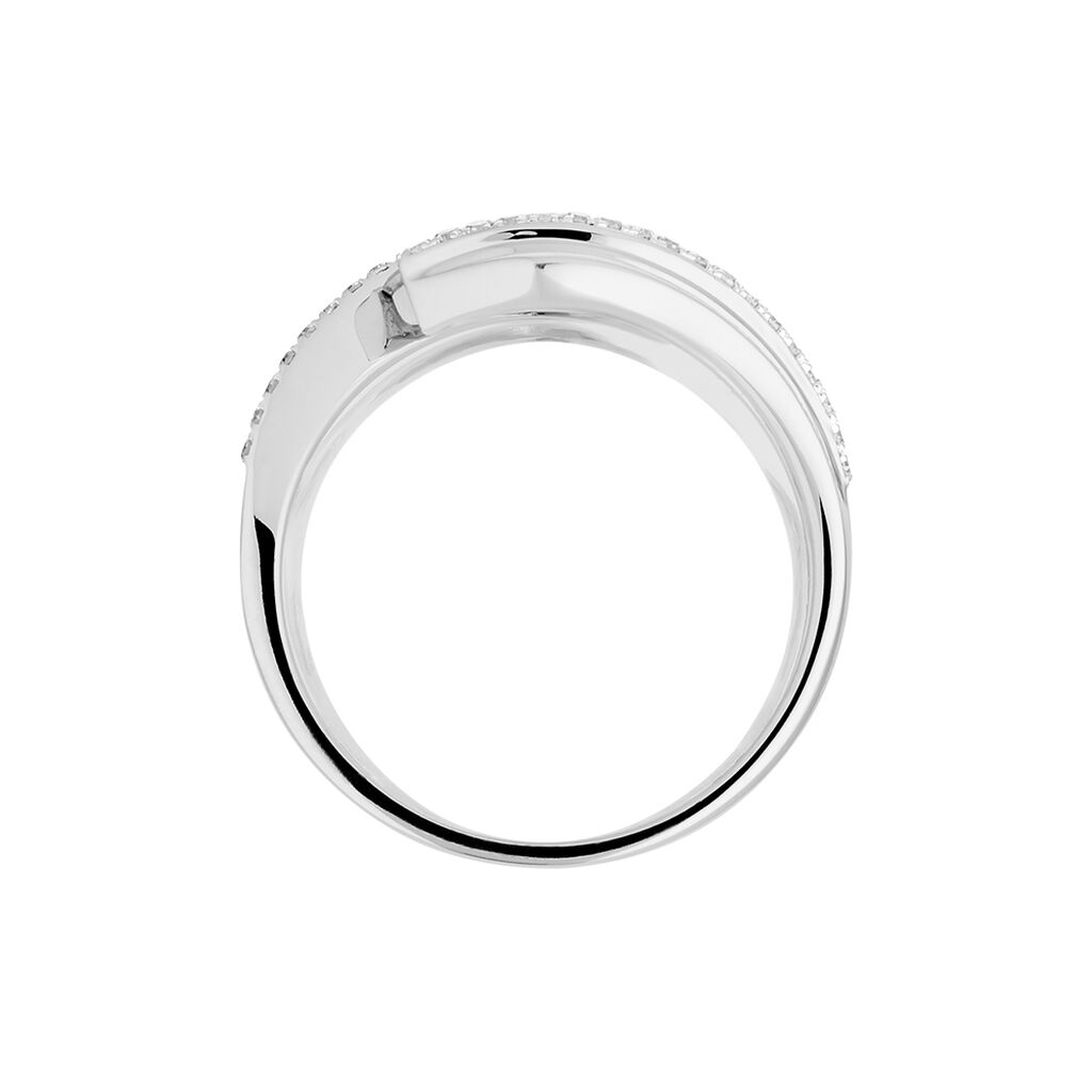 Bague Barbara Or Weiss Et Diamant - Spannringe Damen | OROVIVO