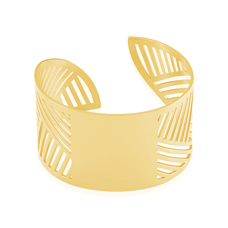 Bracelet Manchette Acier Jaune - Spannringe Damen | OROVIVO
