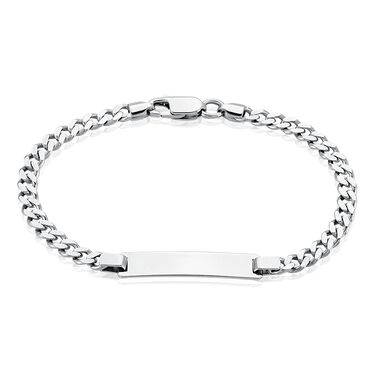 PANZER S ID Unisex ID Armband Silber Silber 925 B 4,7 mm