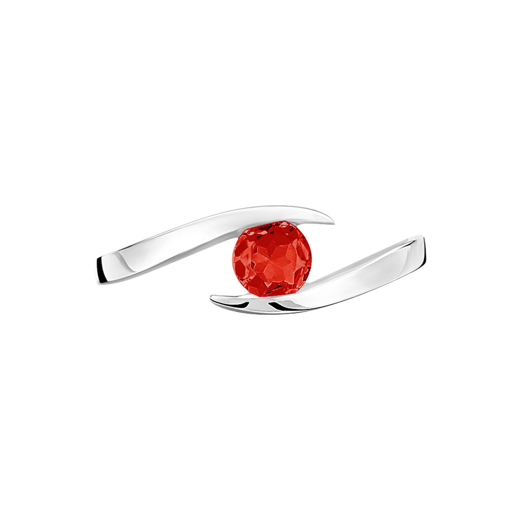 Bague Tiphaine Or Blanc Rubis - Spannringe Damen | OROVIVO