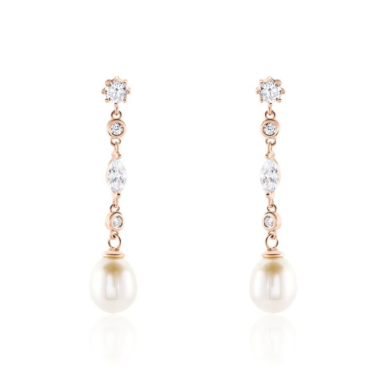 Boucles D'oreilles Argent Perle Culture - Spannringe Damen | OROVIVO
