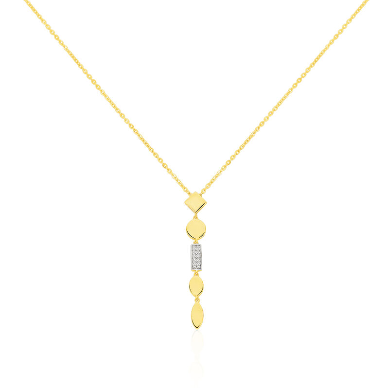 Collier Or Jaune Wassyla Oxydes - Spannringe Damen | OROVIVO