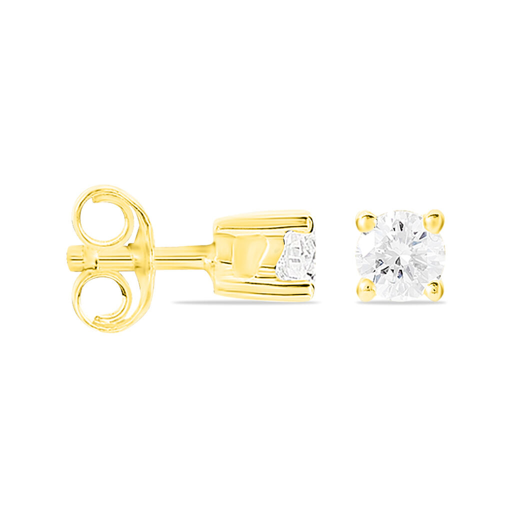Damen Ohrstecker Gold 375 Diamant 0,15ct Victoria  - Ohrstecker Damen | OROVIVO
