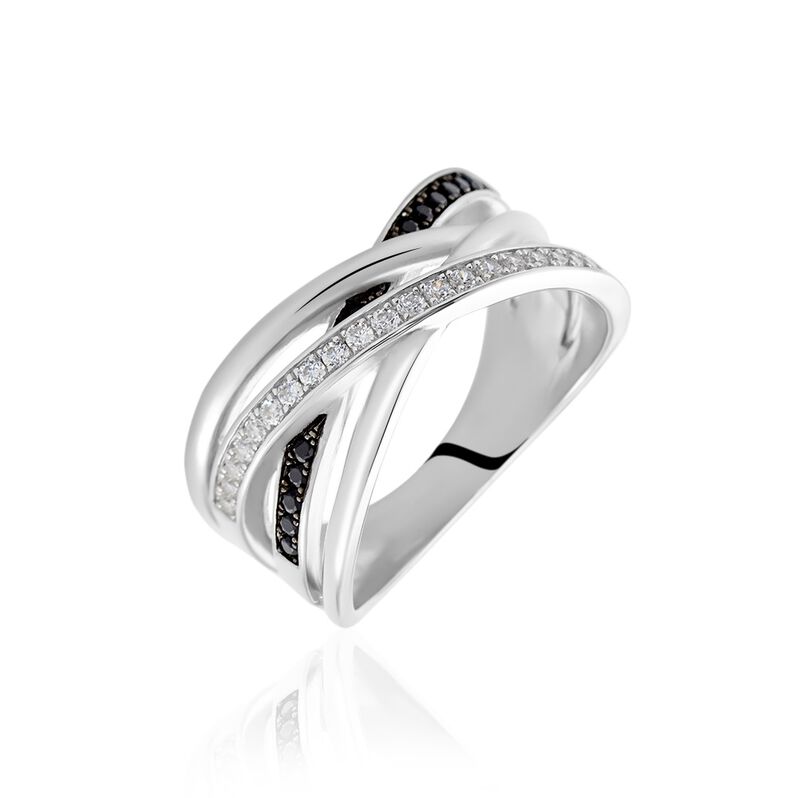 Damenring Silber 925 Zirkonia gekreuzt Mariola - Ringe mit Stein Damen | OROVIVO