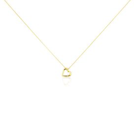 Damen Halskette Gold 375 Diamant 0,01ct Herz Easy - Herzketten Damen | OROVIVO