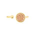 ELEANOR Damen Ring Silber vergoldet 925 Achat Cognac