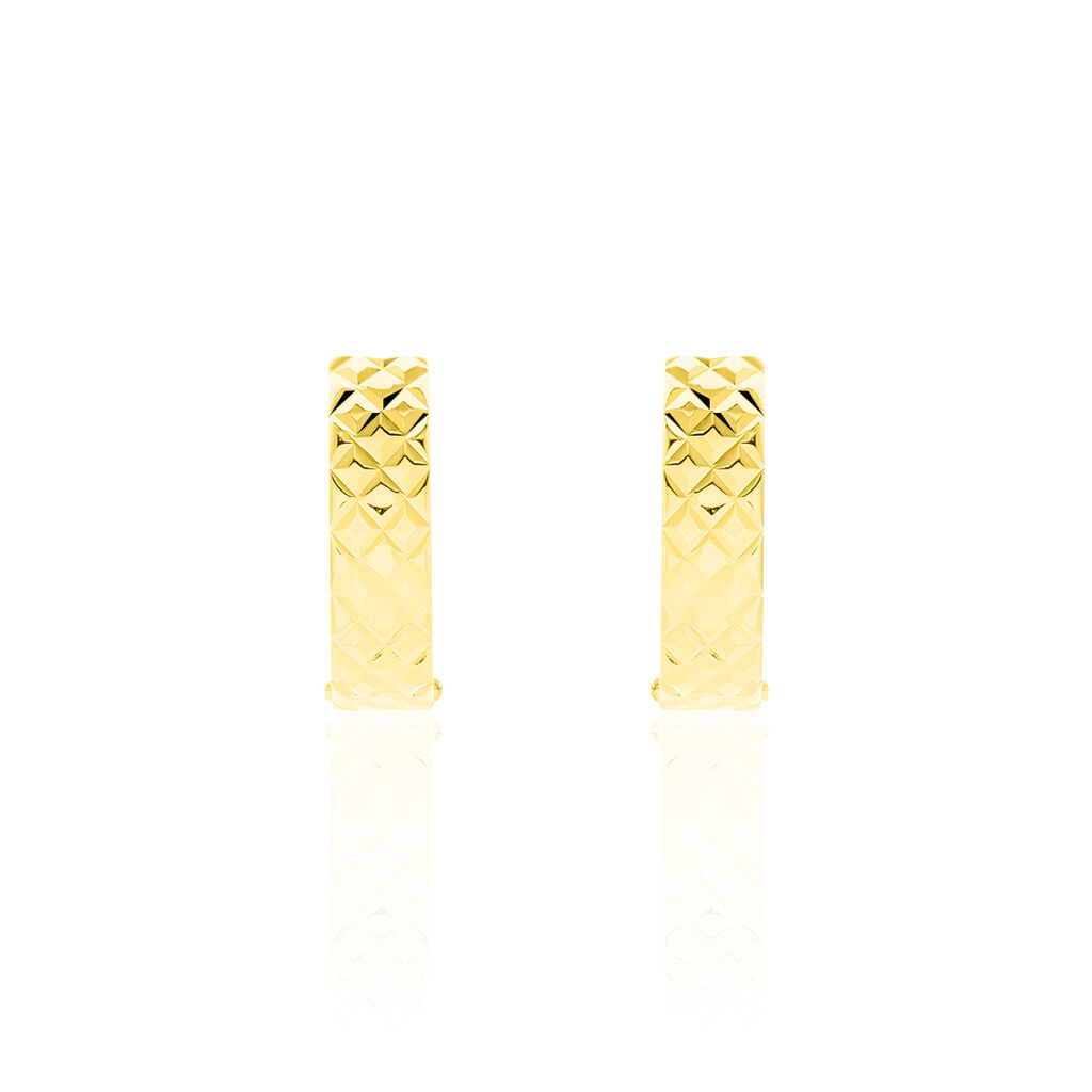 Damen Creolen Gold 333 Facettiert  - Creolen Damen | OROVIVO