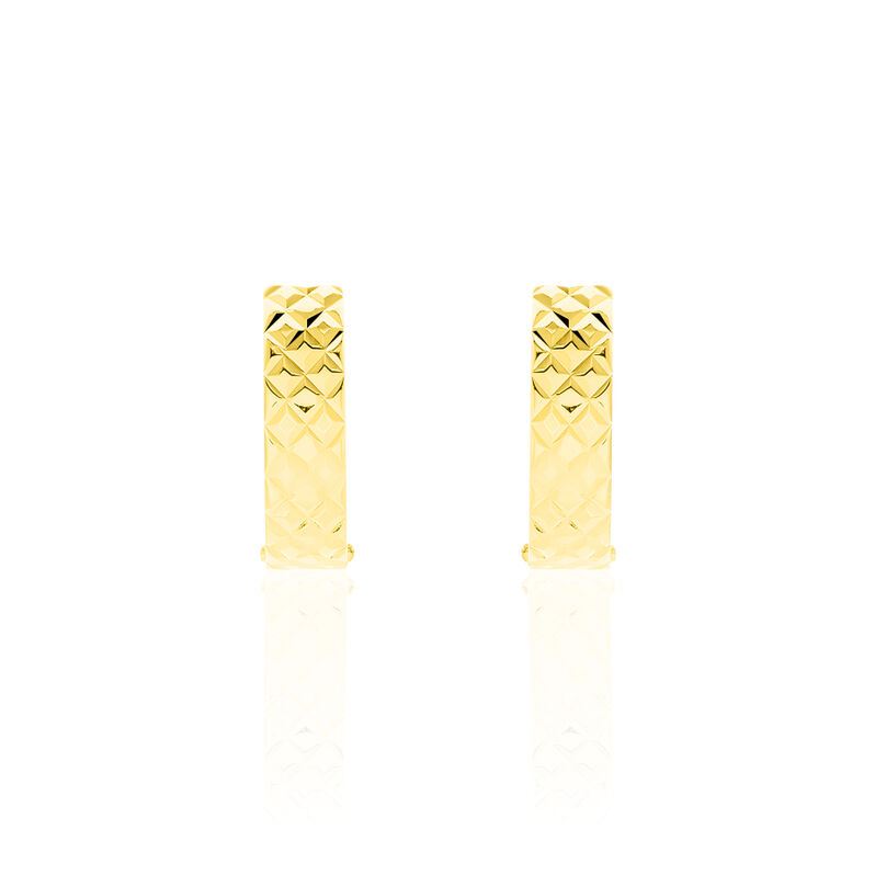 Damen Creolen Gold 333 Facettiert  - Creolen Damen | OROVIVO