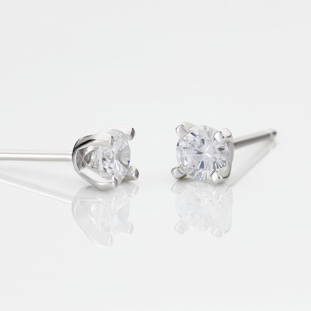Damen Ohrstecker Silber 925 Zirkonia Lennja  - Ohrstecker Damen | OROVIVO