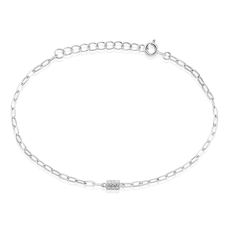 Bracelet Nexus Argent Weiss Oxyde De Zirconium - Spannringe Damen | OROVIVO