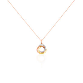 Damen Halskette Silber 925 Tricolor Zirkonia - Ketten mit Anhänger Damen | OROVIVO