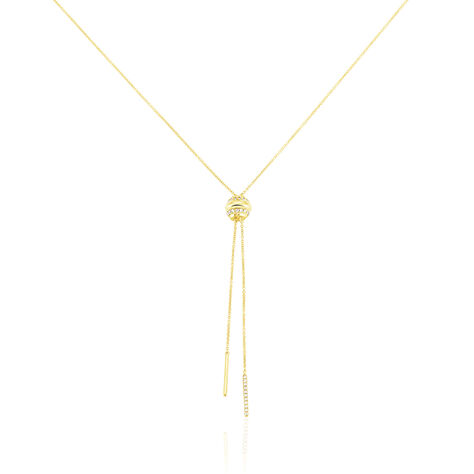 Damen Collier Gold 375 Diamant 0,19ct Barren 45cm - Halsketten Damen | OROVIVO