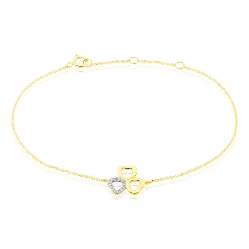 Bracelet Or Jaune Helisende Diamants - Spannringe Damen | OROVIVO