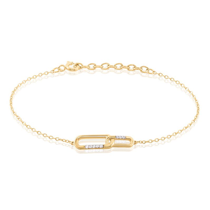 Bracelet Plaqué Or Mietta Oxydes De Zirconium - Spannringe Damen | OROVIVO