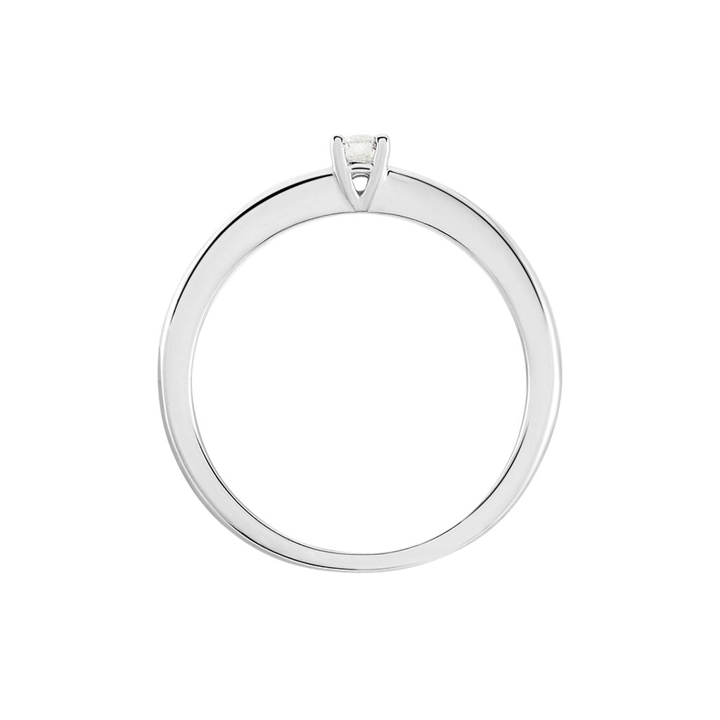 VENISE Damen Ring Wei&szlig;gold 585 (14 Karat) Diamant Wei&szlig; B 18 mm