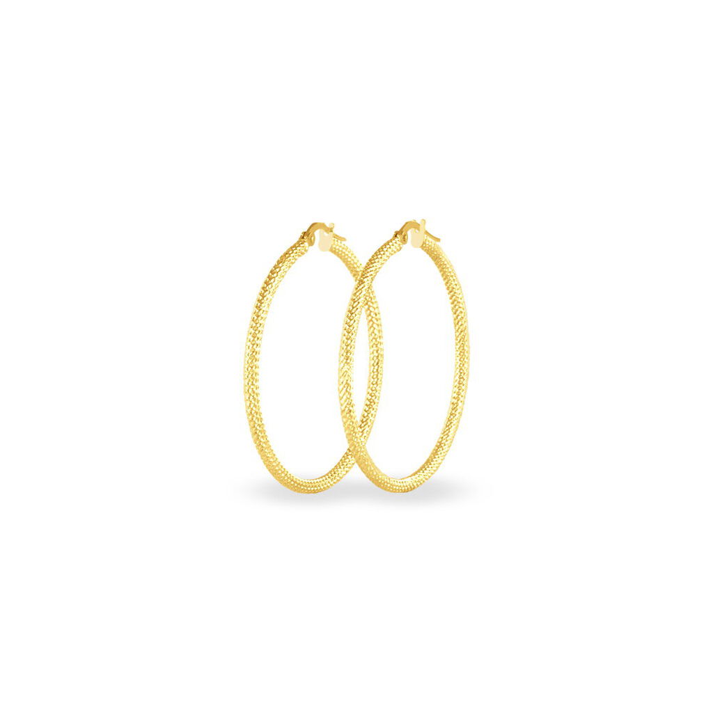 Damen Creolen Gold 375 Diamantiert - Creolen Damen | OROVIVO