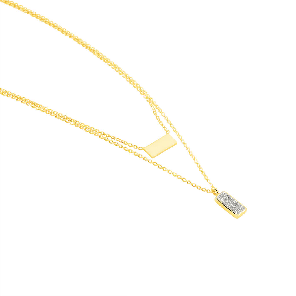 Damen Halskette Gold 375 Glitzer - Ketten ohne Stein Damen | OROVIVO