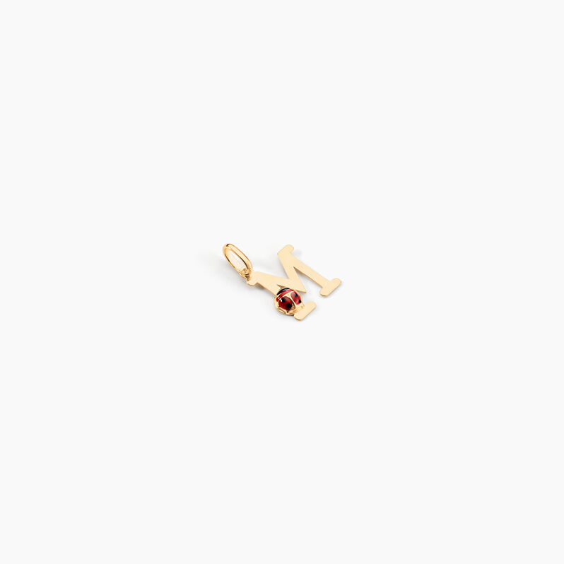 Pendentif Or Jaune Coccinelle Lettre M - Spannringe Kinder | OROVIVO