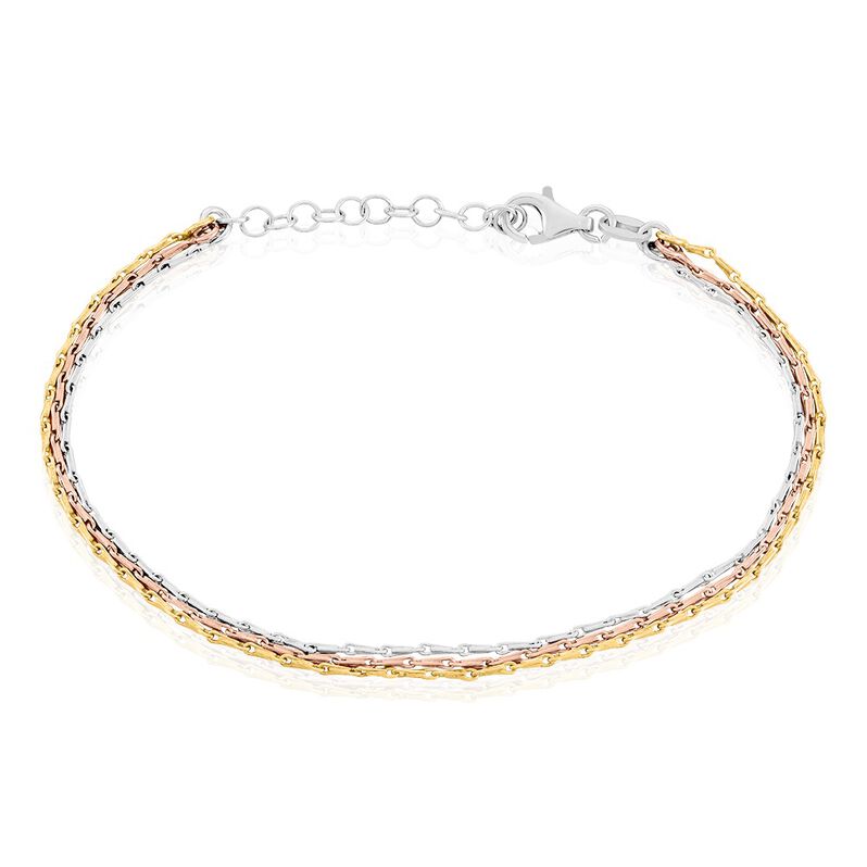 Bracelet Ylsa Argent Tricolore - Spannringe Damen | OROVIVO