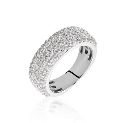 Damen Ring Silber Silber 925 Zirkonia Pavina 4,00mm  - Ringe mit Stein Damen | OROVIVO