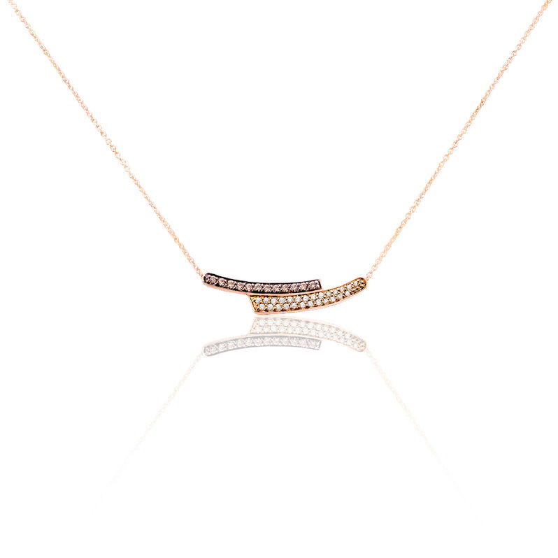 Collier Noisette Or Rose Diamant - Spannringe Damen | OROVIVO