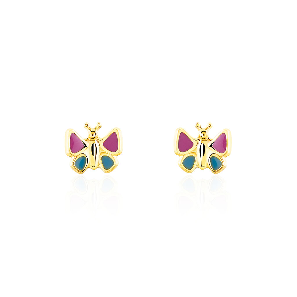 Kinder Ohrstecker Gold 333 Schmetterling  - Ohrstecker Kinder | OROVIVO