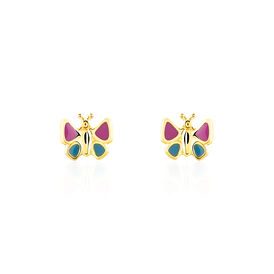 Kinder Ohrstecker Gold 333 Schmetterling  - Ohrstecker Kinder | OROVIVO