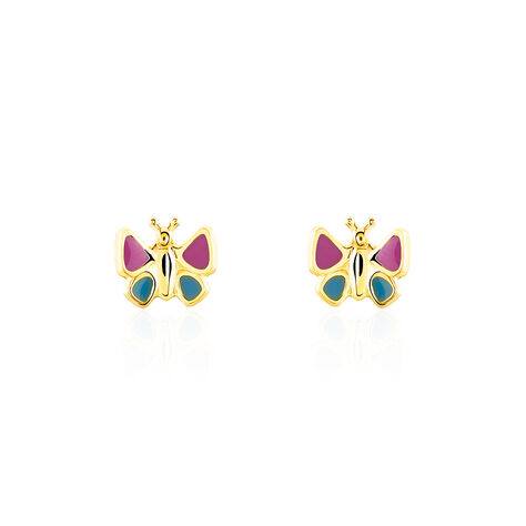 Kinder Ohrstecker Gold 333 Schmetterling  - Ohrstecker Kinder | OROVIVO