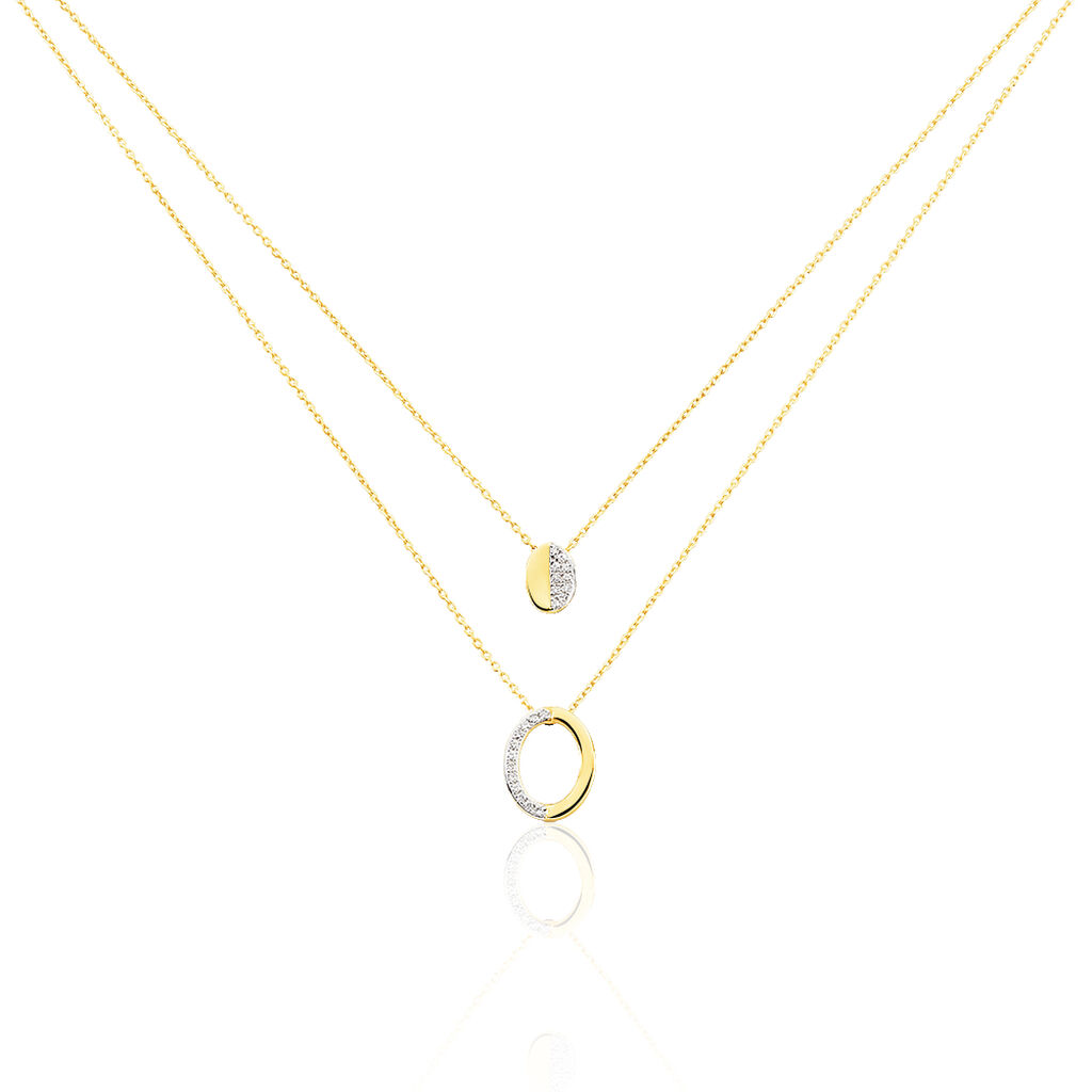Collier Emilia Or Jaune Diamant - Spannringe Damen | OROVIVO