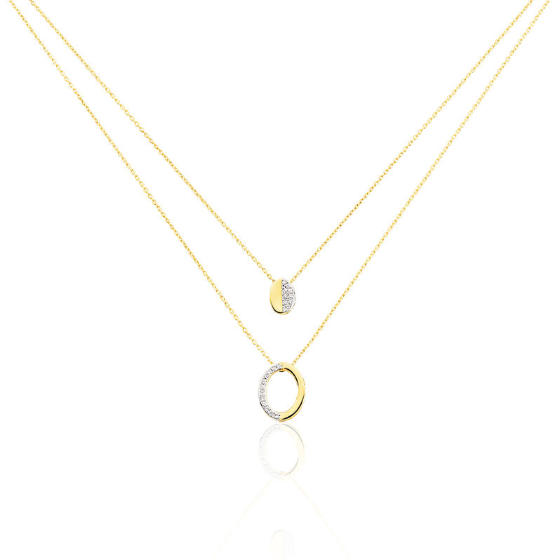 Collier Emilia Or Jaune Diamant - Spannringe Damen | OROVIVO