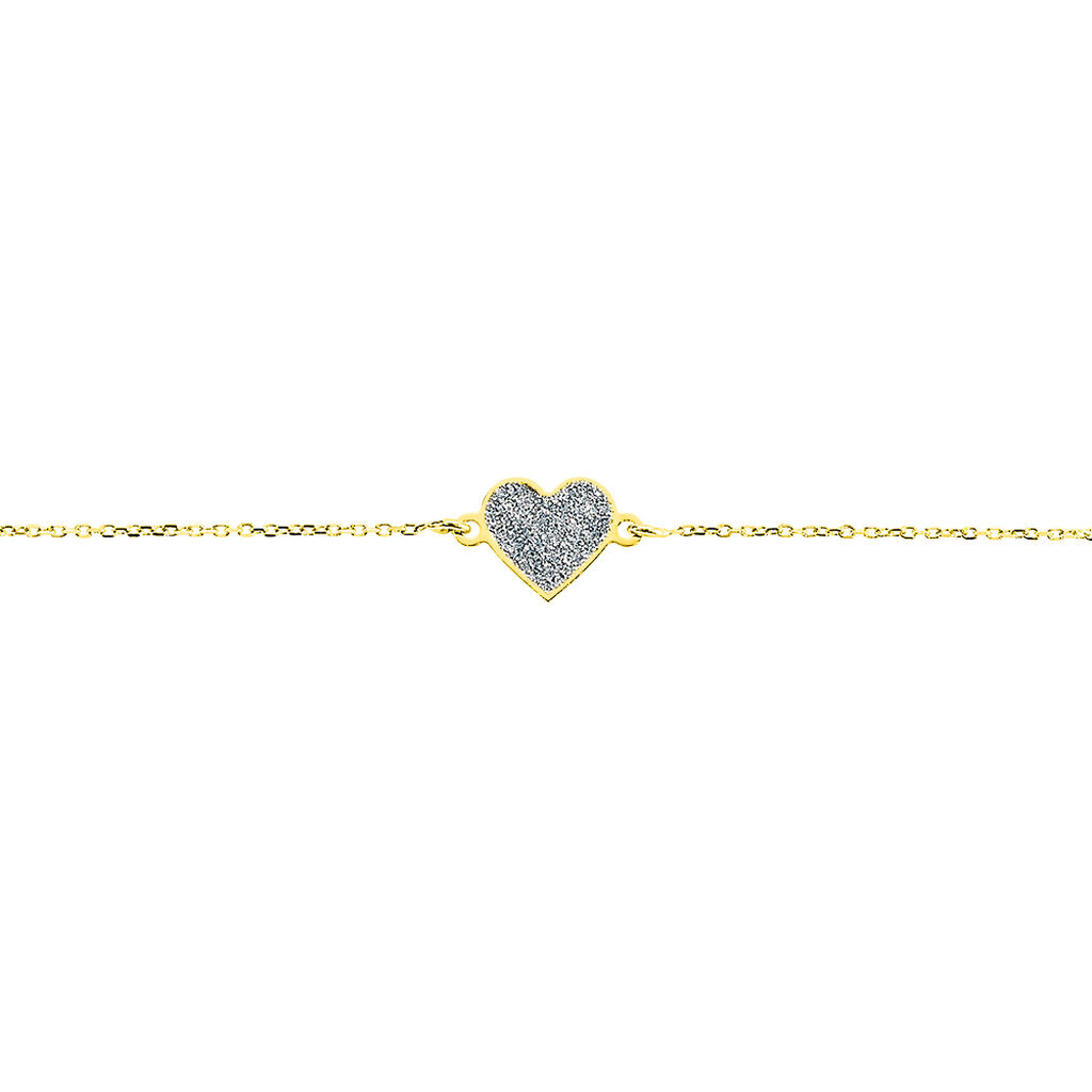Damenarmband Gold 375 Herz - Armbänder mit Anhänger Damen | OROVIVO