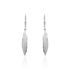 NJOLA 2 Damen Ohrringe Lang Silber 925 Feder