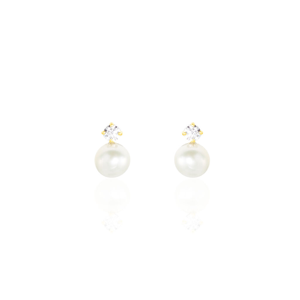Damen Ohrstecker Gold 375 Zuchtperle Perlmutt Eolande Perle 1  - Ohrstecker Damen | OROVIVO