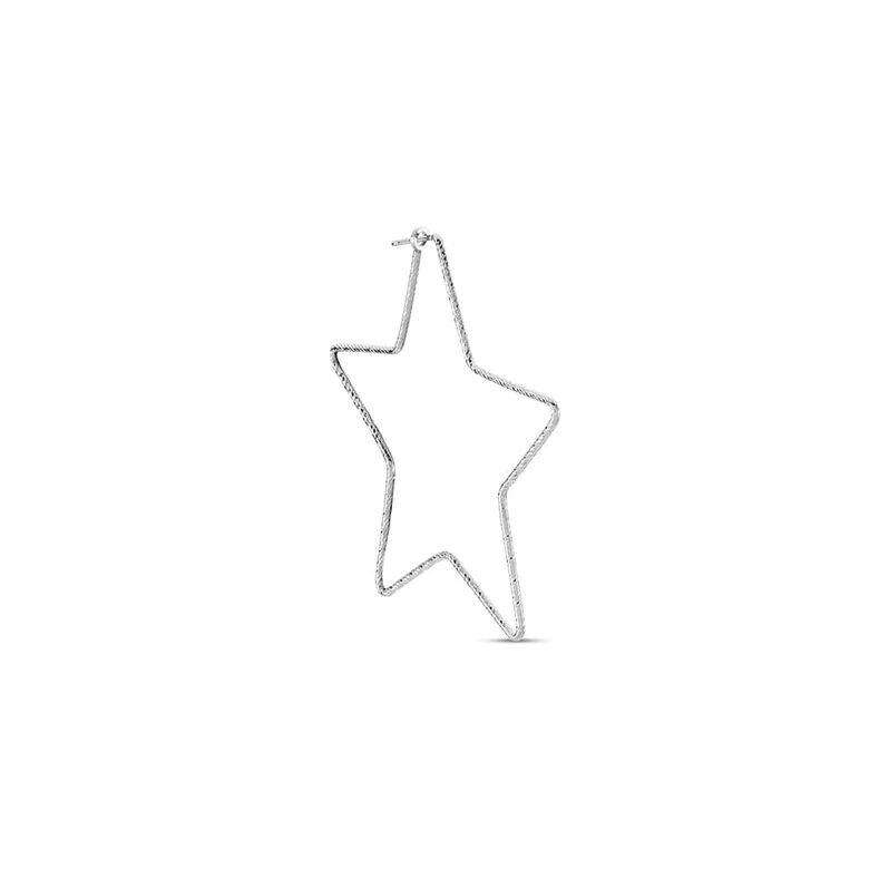 Mono Orecchino A Cerchio Silver Collection Argento Rodiato - Spannringe Damen | OROVIVO