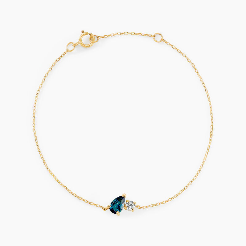 Bracelet Kobina Or Jaune Topaze Oxyde De Zirconium - Spannringe Damen | OROVIVO
