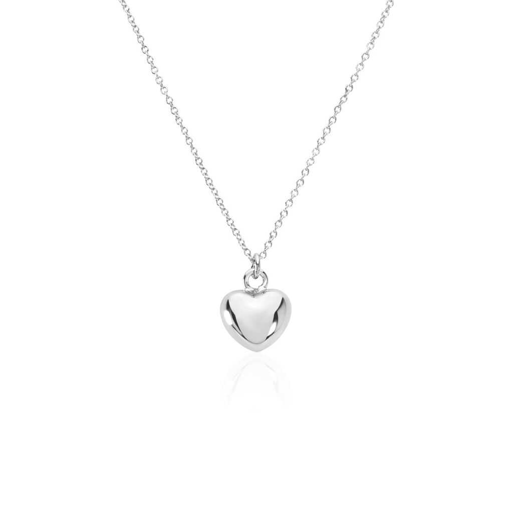 ANDIE Damen Collier Silber 925 Herz B 1,3 mm, Collier ohne Stein