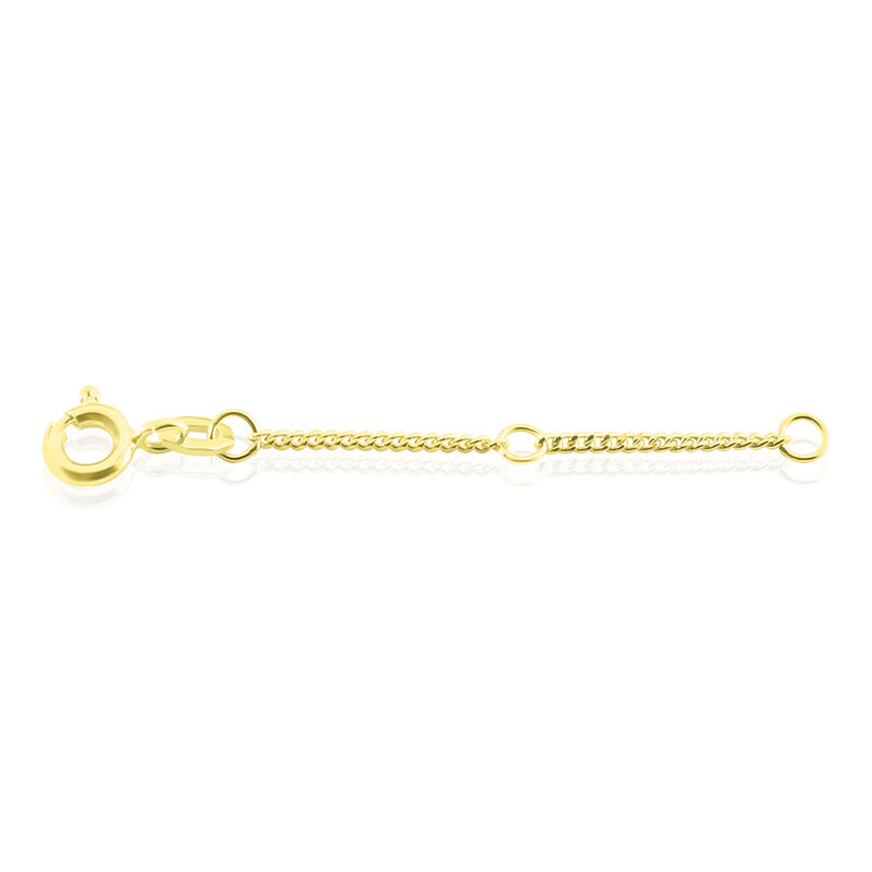 Verl&auml;ngerungskette Panzerkette Gold 375 5cm - Schmuck mit Stein Damen | OROVIVO