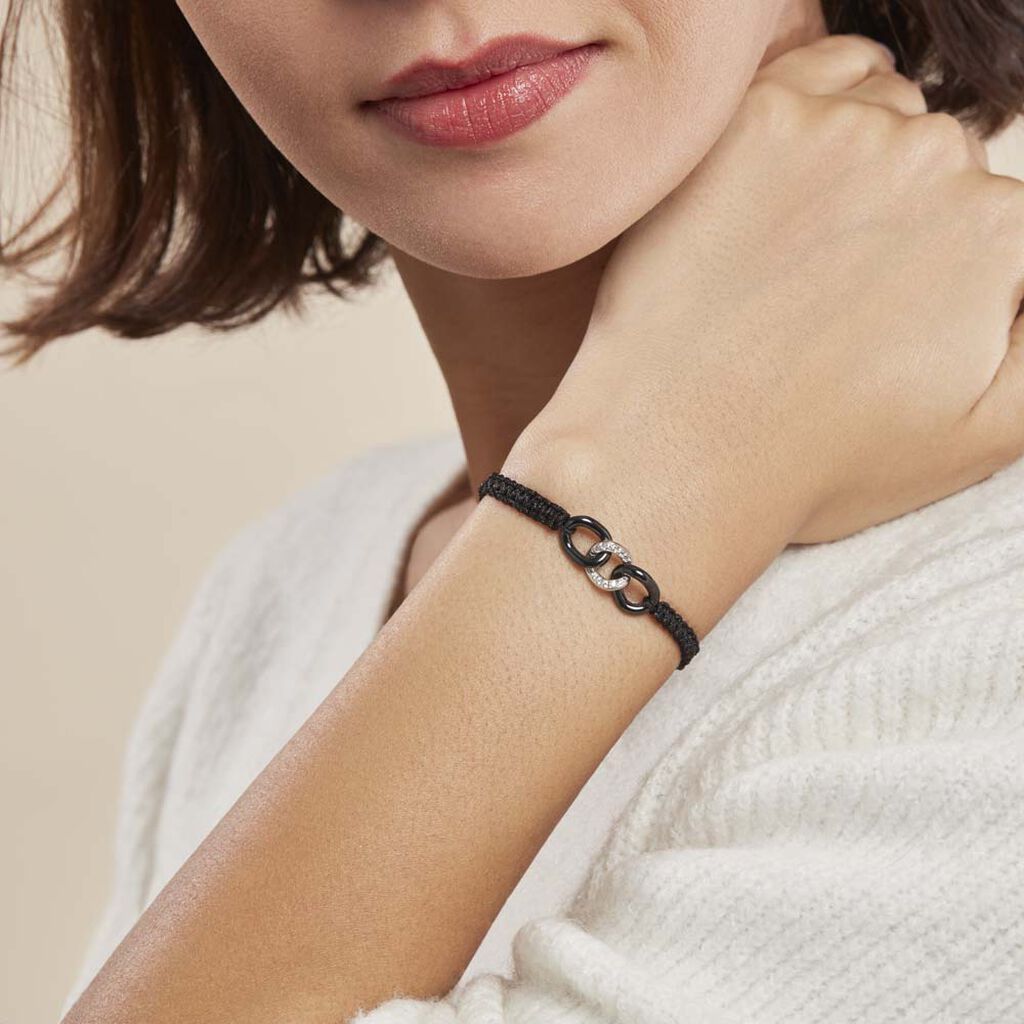Bracelet Argent Et Céramique - Spannringe Damen | OROVIVO