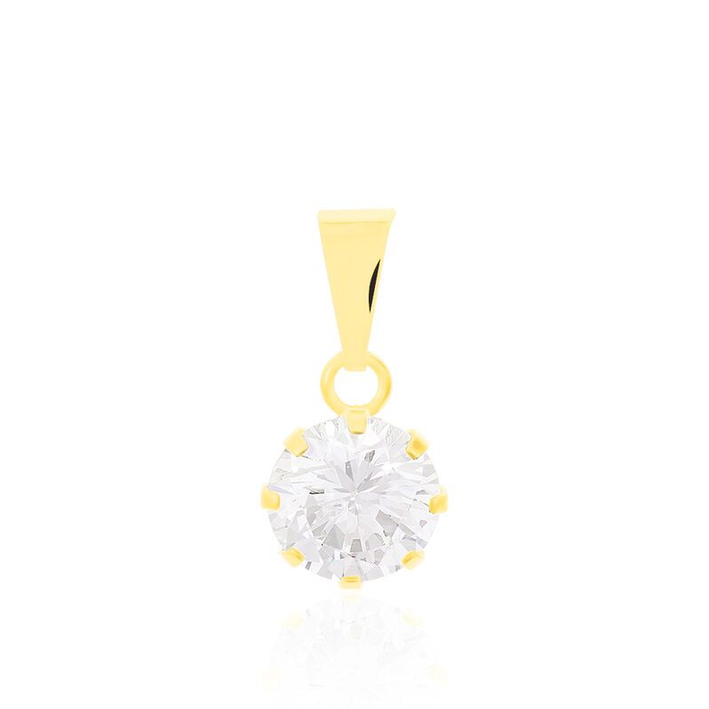 Anhänger Gold 333 Zirkonia Solitär - Schmuckanhänger Damen | OROVIVO