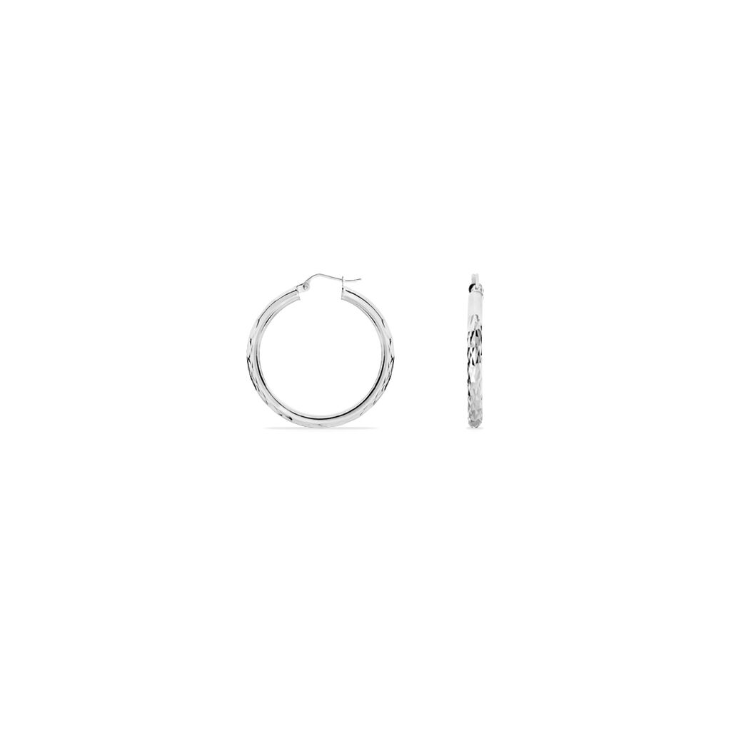 SEIJA Damen Creolen Silber 925 B 0,75 mm