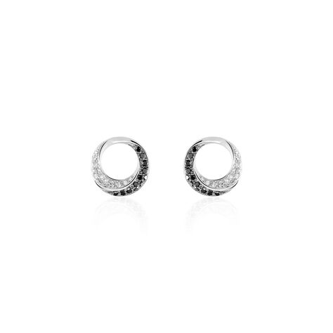 Damen Ohrstecker Weißgold 375 Diamanten 0,067ct - Ohrstecker Damen | OROVIVO