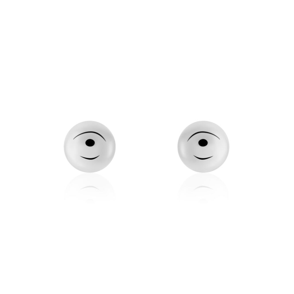 Thumbnail - JOLIN KUGEL Damen Ohrstecker Silber 925 Ball, Ohrstecker ohne Stein