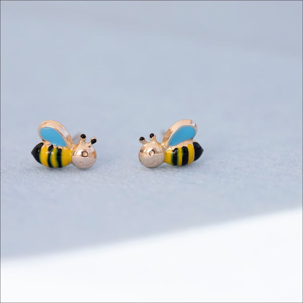Kinder Ohrstecker Gold 375 Biene - Ohrstecker Kinder | OROVIVO