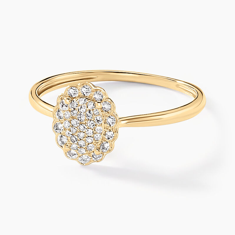 Bague Shyam Or Jaune Diamant - Spannringe Damen | OROVIVO