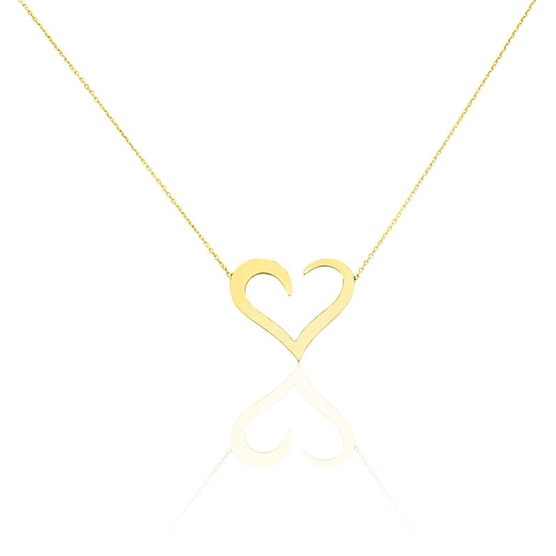 Collier Adely Or Jaune Coeur - Spannringe Damen | OROVIVO