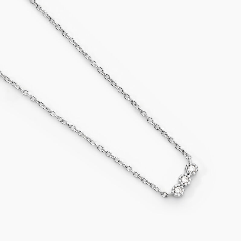 Collier Janys Argent Weiss Oxyde De Zirconium - Spannringe Damen | OROVIVO