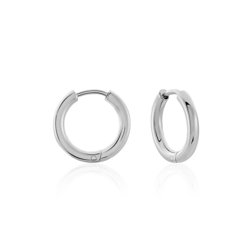 SIERRA Damen Creolen Titan B 2,5 mm, Creolen ohne Stein