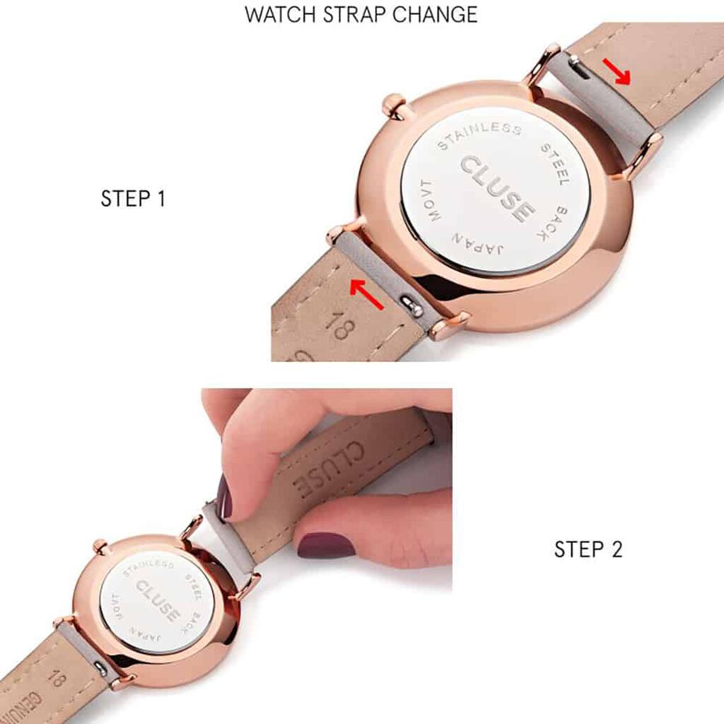 Bracelet De Montre Cluse Minuit Cuir - Spannringe Damen | OROVIVO